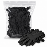 Vanity UK Black Disposable Nitrile Gloves Medium (100)